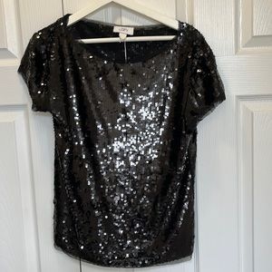 Black Sequin Top